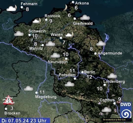 Wetter in Brandenburg-Berlin-Mecklenburg